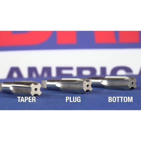 Drill America 1/4"-28 Carbon Steel Taper Hand Tap DWTT1/4-28